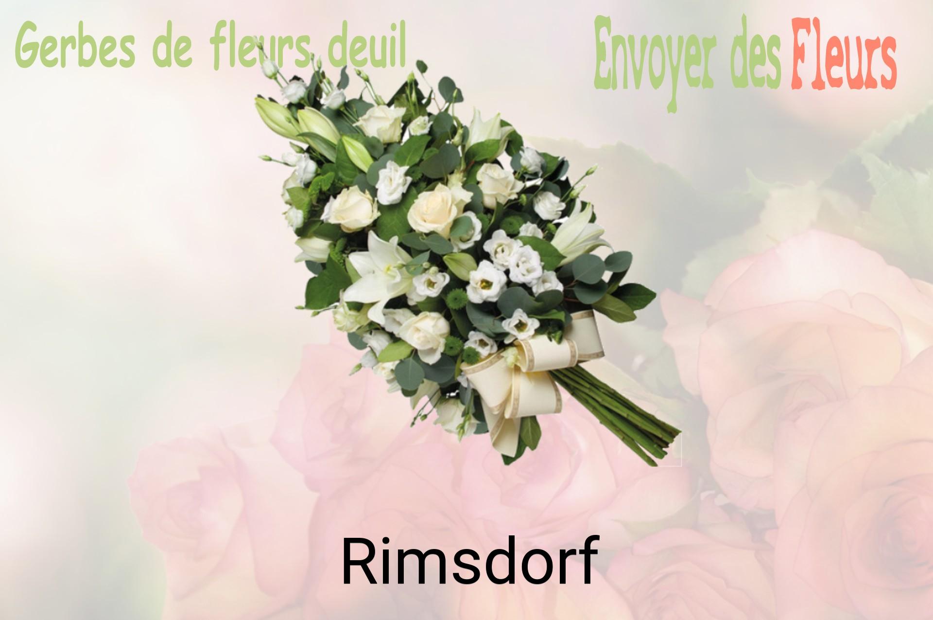 Gerbe de fleurs de deuil livrée à Rimsdorf